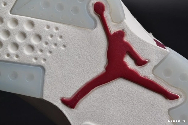 Retro Jordan 384664-116 Maroon white Air 6 0619